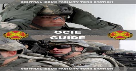 Army ocie guide. Things To Know About Army ocie guide. 